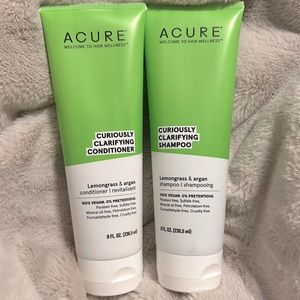 Acure curiously clarifying shampoo and conditioner